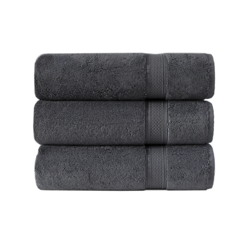 Рушник махровий Lotus Home - Grand soft twist antrasit антрацит 90*150
