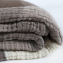 Покривало Lotus Home - Lucca muslin коричневий 240*260