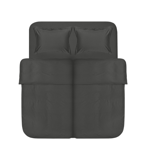 Постельное белье сатин Lotus Home - Dakota Modern антрацит семейный