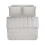 Постільна білизна Lotus Home Washed cotton - Solid light antracite сімейний