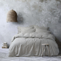 Постільна білизна Lotus Home Washed cotton - Solid light antracite сімейний