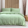 Постельное белье Lotus Home Washed cotton - Kansas светло-зеленый евро