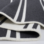 Килим Lotus Home - Infinity Stripe антрацит двосторонній 80*150