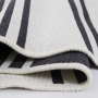 Килим Lotus Home - Infinity Stripe антрацит двосторонній 80*150