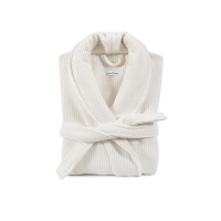 Халат unisex Lotus Home - Bold New Microcotton off white махровий M