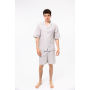 Піжама unisex Lotus Home - City Shorts коричневий M