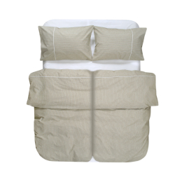 Постільна білизна Lotus Home - Premium Percale Stripe хакі сімейний
