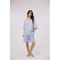 Пижама unisex Lotus Home - City Shorts голубой M