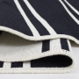 Килим Lotus Home - Infinity Stripe темно-синій двосторонній 80*150