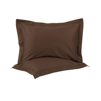 Наволочки сатин Lotus Home - Dakota Modern шоколадний 50*70+5 (2 од)