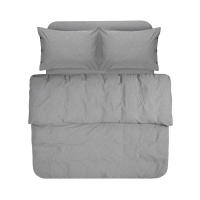 Постельное белье Lotus Home Washed cotton - Solid antracite семейный