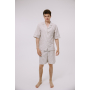 Піжама unisex Lotus Home - City Shorts коричневий L