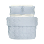 Постільна білизна Lotus Home - Premium Percale Stripe блакитний сімейний