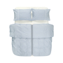 Постельное белье Lotus Home - Premium Percale Stripe голубой семейный
