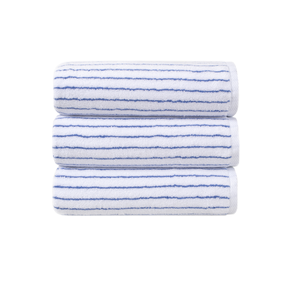 Полотенце Lotus Home Отель Premium - Microcotton Stripe White-Blue 50*90 550 г/м²