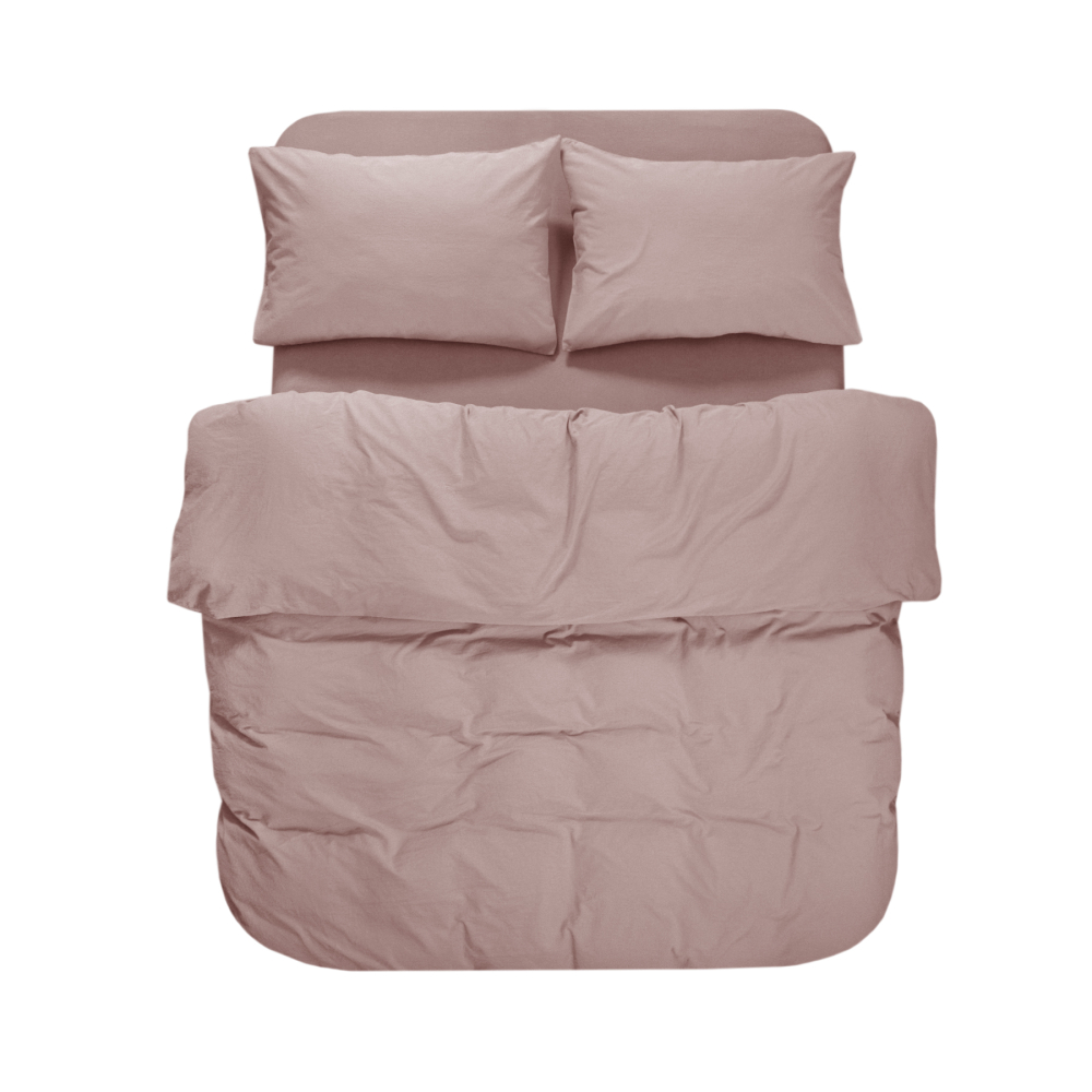 Постільна білизна Lotus Home Washed cotton - Kansas пудровий євро