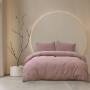 Постільна білизна Lotus Home Washed cotton - Kansas пудровий євро