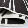Килим Lotus Home - Infinity Stripe коричневий двосторонній 80*150