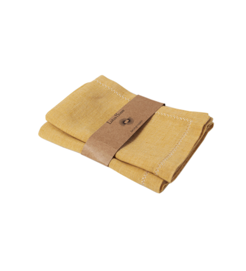 Набор столовых салфеток со льна Lotus Home - Benna mango 35*50 (2 шт)