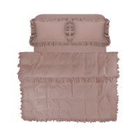 Постельное белье Lotus Home Washed cotton - Kansas fly пудра евро