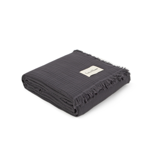 Покрывало Lotus Home - Napa muslin anthracite 200*220