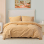 Постельное белье Lotus Home - Premium Percale Stripe желто-горячий семейный