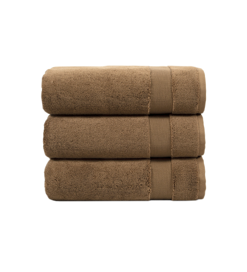 Полотенце махровое Lotus Home - Pearl кофе 90*150