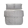Постільна білизна Lotus Home - Premium Percale Stripe антрацит євро