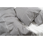Постільна білизна Lotus Home - Premium Percale Stripe антрацит євро