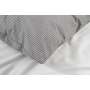 Постільна білизна Lotus Home - Premium Percale Stripe антрацит євро