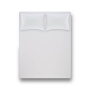 Простынь на резинке с наволочками Penelope - Laura white белый 180*200+50*70 (2)