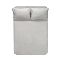 Простынь с наволочками Lotus Home Washed Cotton - Light antracite 270*270