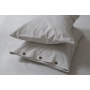 Простирадло з наволочками Lotus Home Washed Cotton - Light antracite 270*270