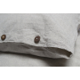 Простирадло з наволочками Lotus Home Washed Cotton - Light antracite 270*270
