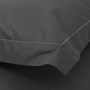 Наволочки сатин Lotus Home - Dakota Modern антрацит 50*70+5 (2 од)