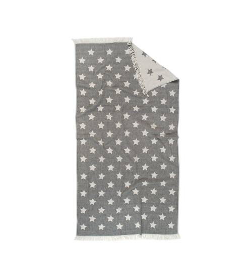 Полотенце Lotus Home Pestemal - Star 90*160 black черный
