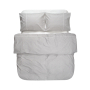 Постільна білизна Lotus Home - Premium Percale Stripe cірий євро