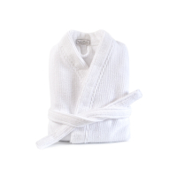 Халат-кімоно unisex Lotus Home - Bold Microcotton white махровий XL