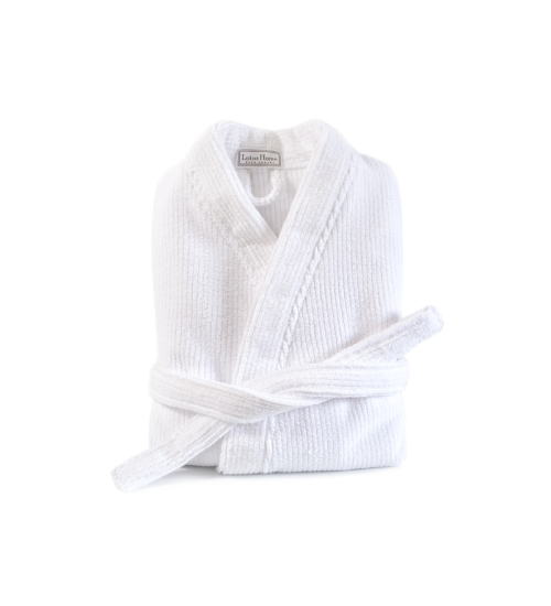 Халат-кімоно unisex Lotus Home - Bold Microcotton white махровий XL