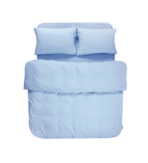Постельное белье Lotus Home Washed cotton - Kansas голубой евро