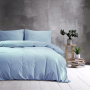 Постельное белье Lotus Home Washed cotton - Kansas голубой евро