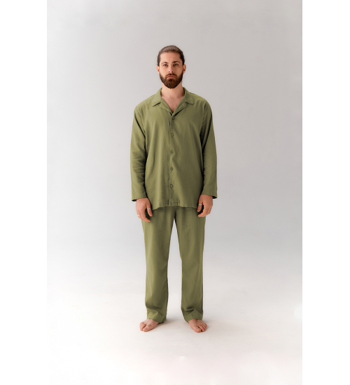 Піжама чоловіча Lotus Home - Porta оливковий XL