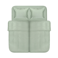 Постельное белье сатин Lotus Home - Dakota Modern ментоловый семейный