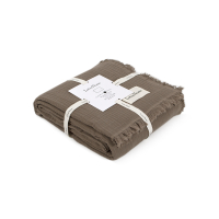 Покривало Lotus Home - Napa muslin brown 200*220