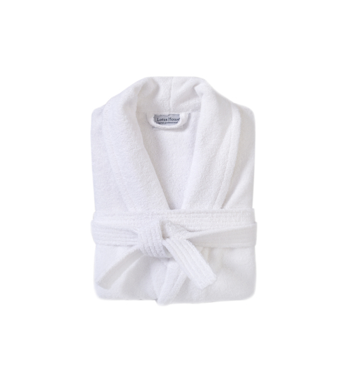 Халат махровий unisex Lotus Home - Basic Line white XL