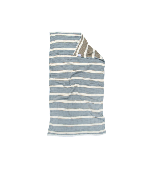Рушник Lotus Home - Milana muslin lead blue-khaki 80*160
