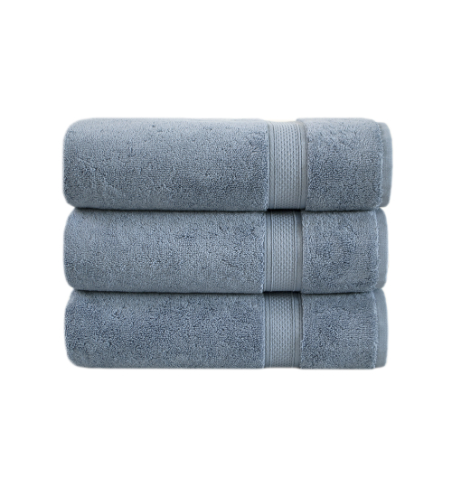 Рушник махровий Lotus Home - Grand soft twist denim денім 90*150