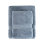 Рушник махровий Lotus Home - Grand soft twist denim денім 90*150