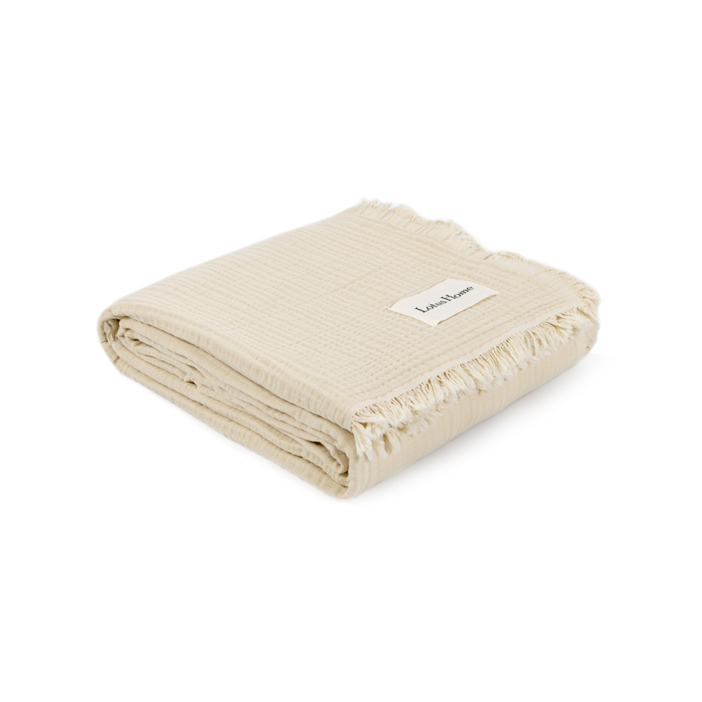 Покрывало Lotus Home - Napa muslin beige 200*220