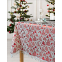 Скатертина Lotus Home - New Year червона 140*140